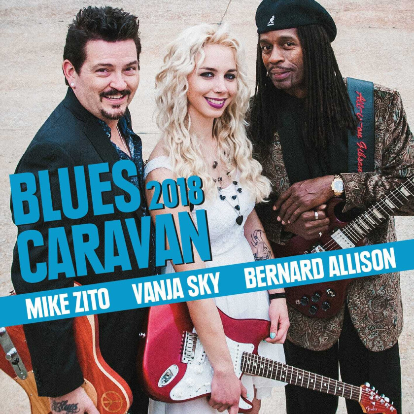 Mike Zito, Vanja Sky & Bernard Allison Blues Caravan 2018 CD