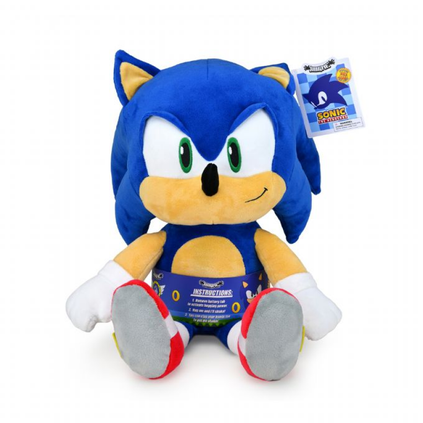 Sonic Vibrerende Klem-Meg-Bamse 40cm Sonic The Hedgehog Plysj 171360