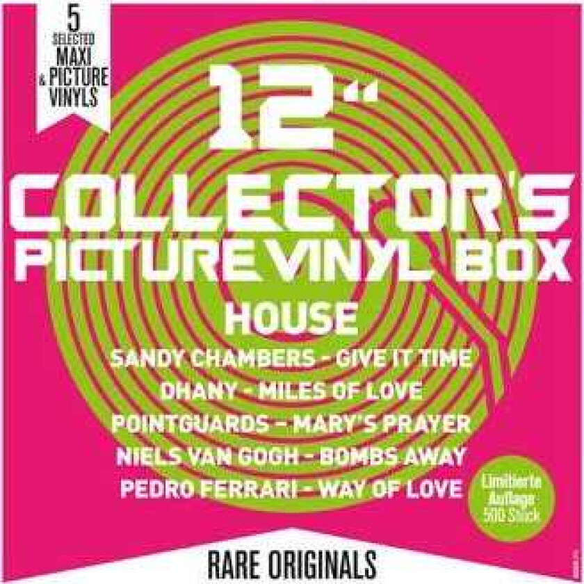 Diverse Electronica 12" Collectos Picture Vinyl Box House LP/Vinyl