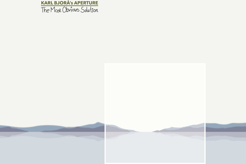 Karl Bjorå's Aperture The Most Obvious Solution CD