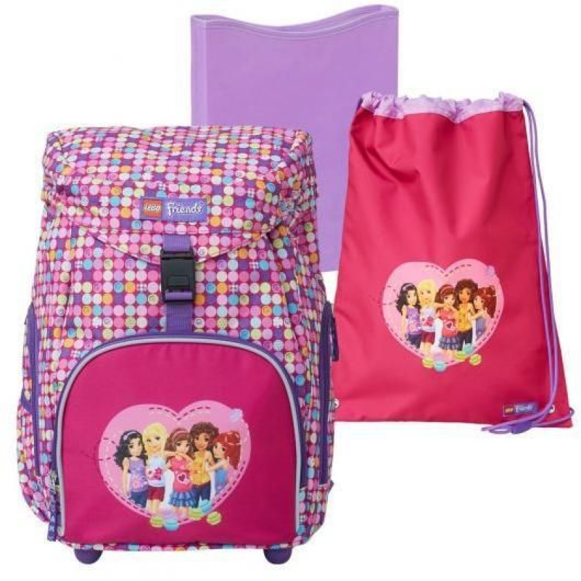 Lego Friends Confetti Ryggsekk Deluxe Sett Lego Bags Skoleveske 20095-1814