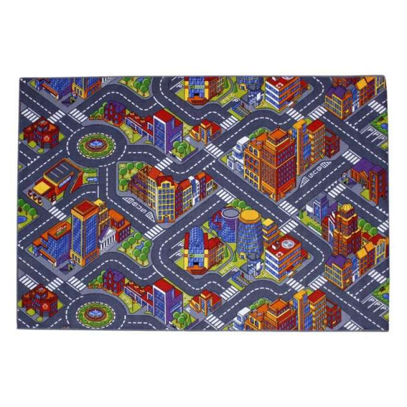 Gulvteppe, Leketeppe Storby 140 X 200 Barnetepper Big City 608999