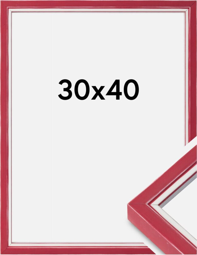 Ramme Diana Akrylglass Rød 30x40 Cm
