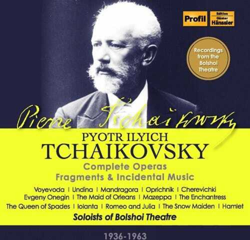 Diverse Klassisk Tchaikovsky: Complete Operas, Fragments Incidental Music CD