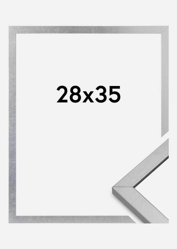 Ramme Minerva Akrylglass Sølv 28x35 Cm