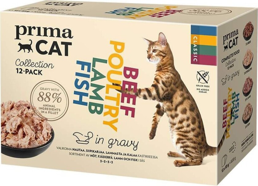 PrimaCat Classic Multipack in Gravy 12x85 g