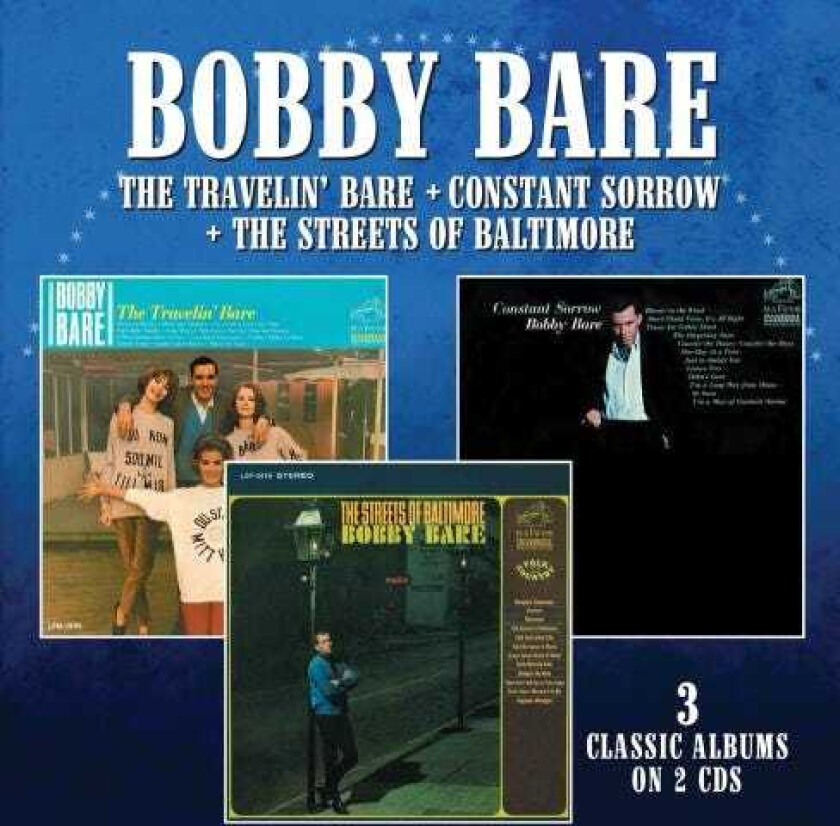 Bobby Bare Travelin' Bare / Constant Sorrow / The Streets Of Baltimore CD