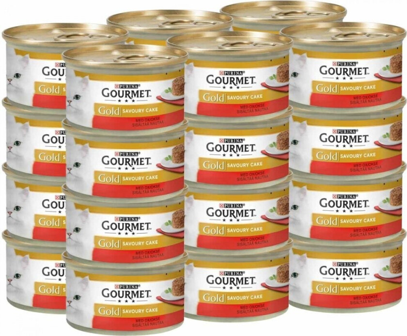 Gourmet Gold Savoury Cake Okse 24x85 g