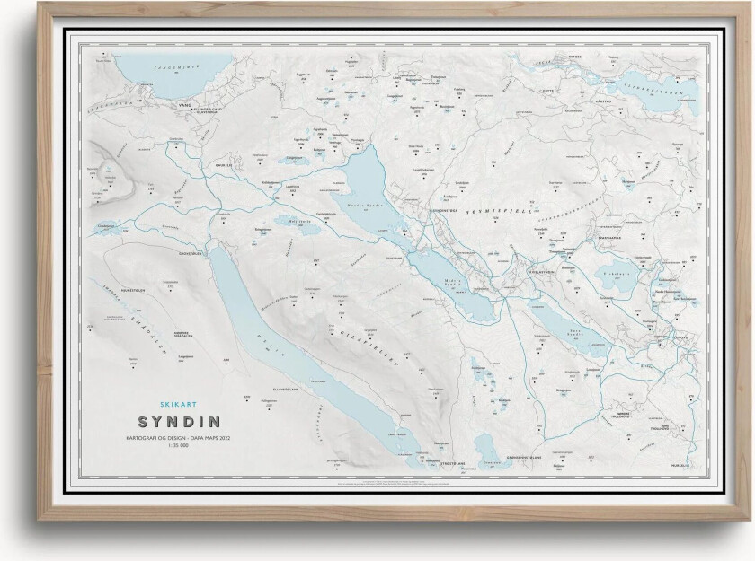 Skikart Syndin (50x70 Cm) - Uten Ramme