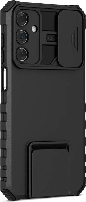 Samsung Galaxy A15 (5G) / A15 Deksel med Kickstand Og Cam Slider - Svart