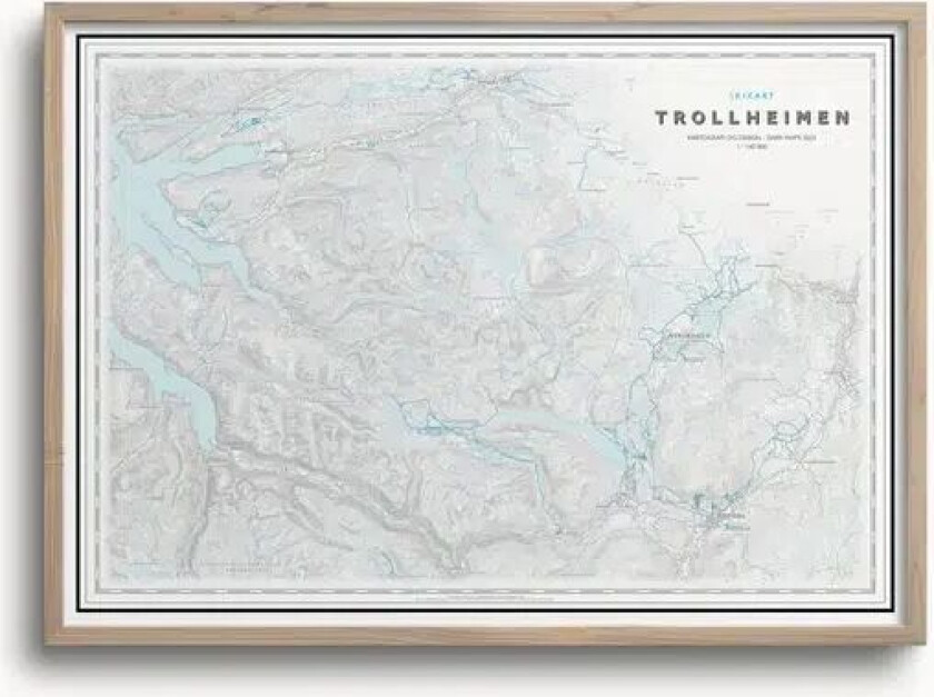 Trollheimen Skikart (50x70 Cm) - Uten Ramme