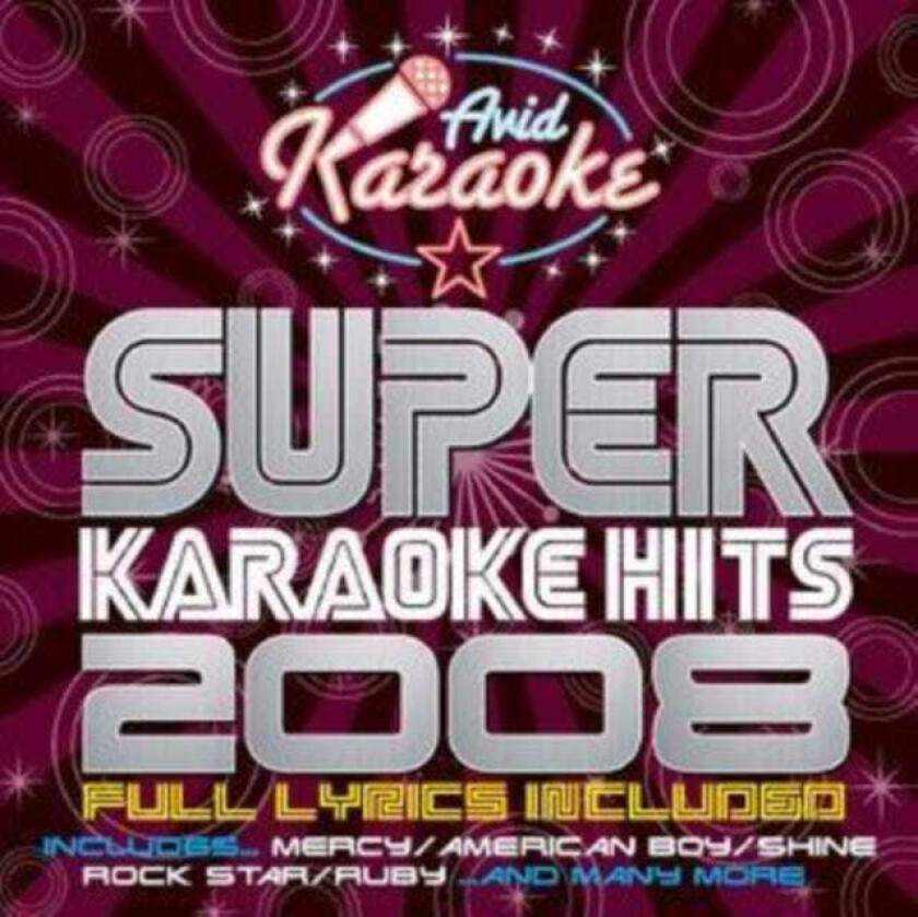 Diverse Karaoke Super Karaoke Hits 2008 CD