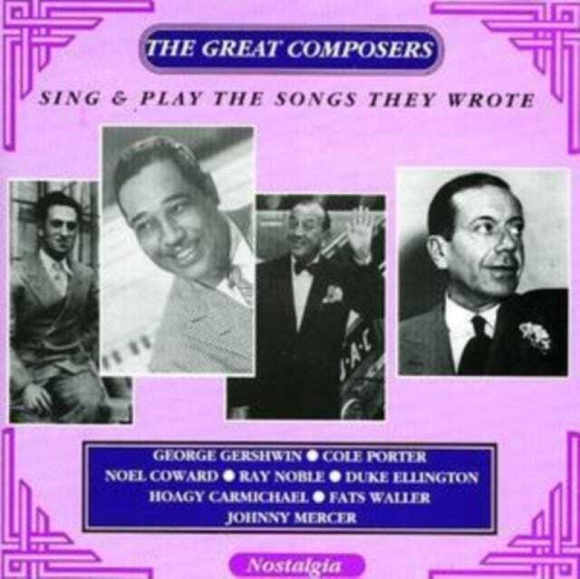 Diverse Jazz Great Composers Sing & Play CD