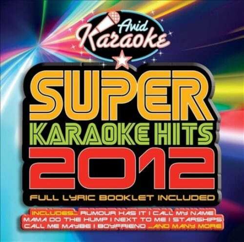 Diverse Karaoke Super Karaoke Hits 2012 CD