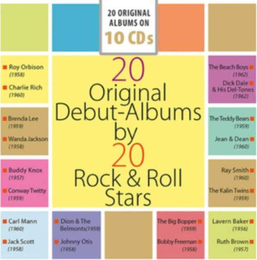 Diverse Artister 20 Original DebutAlbums By 20 Rock'n'roll Stars CD