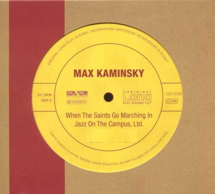 Max Kaminsky When The Saints Go Marching In CD