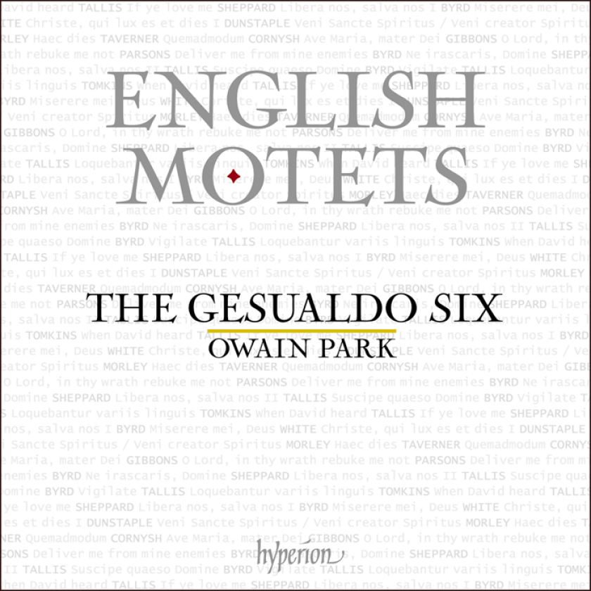 Diverse Komponister, The Gesualdo Six, Owain Park English Motets CD