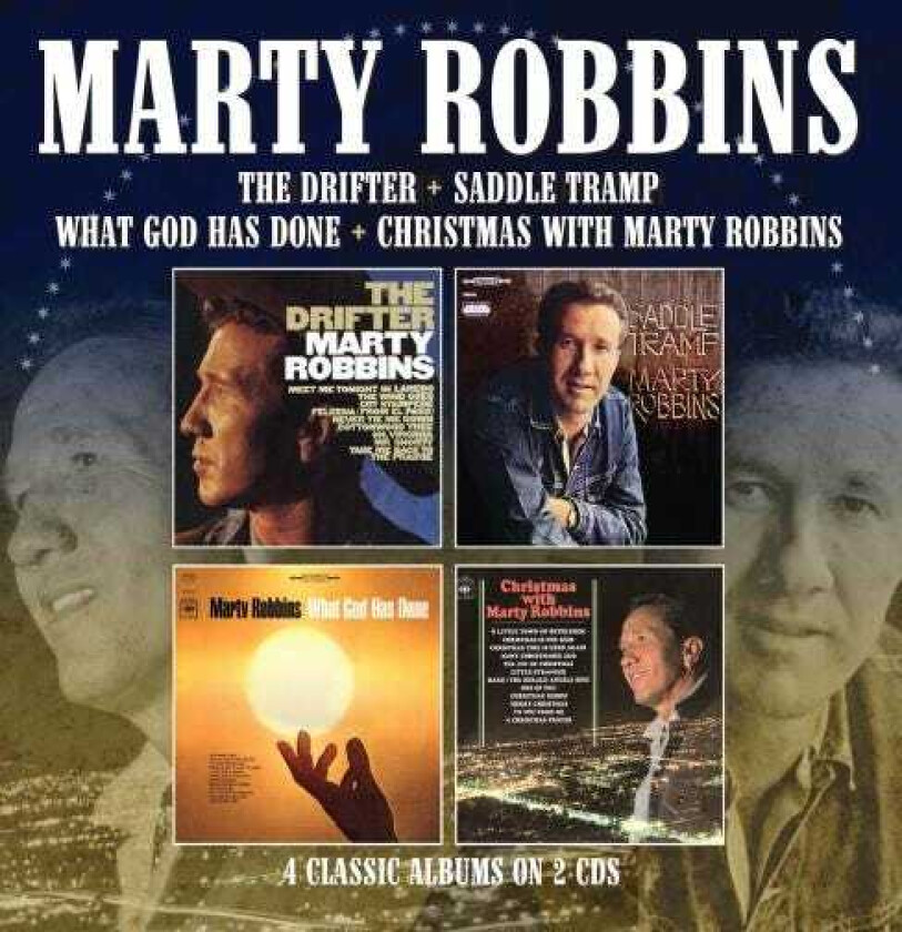 Marty Robbins The Drifter/Saddle Tramp/What God Has Done/Christmas With Marty Robbins CD