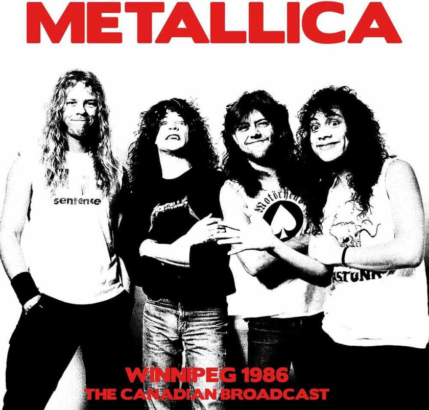 Metallica Winnipeg 1986 LP/Vinyl