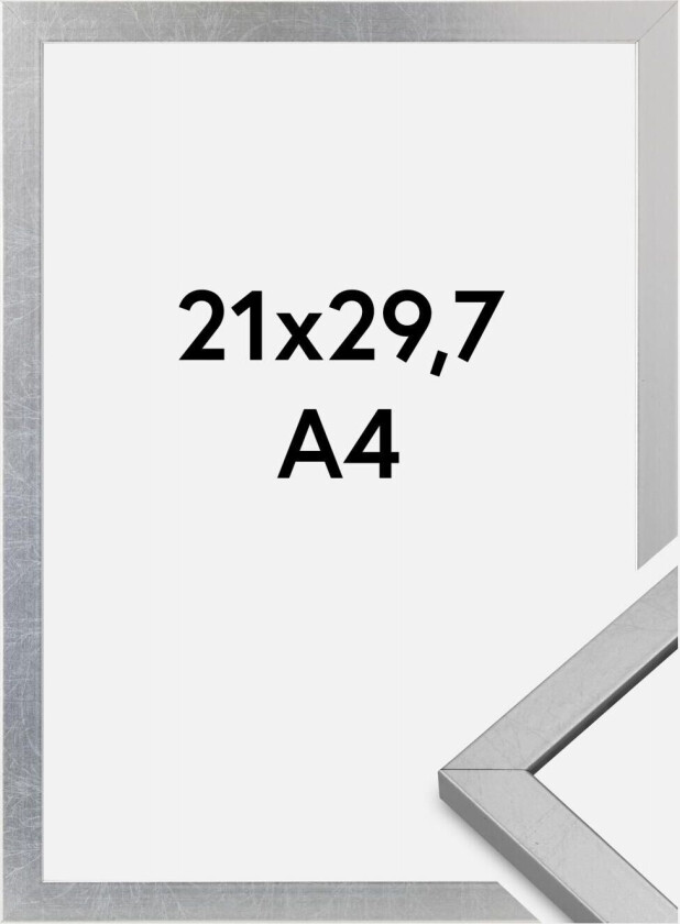 Ramme Minerva Akrylglass Sølv 21x29,7 Cm (A4)