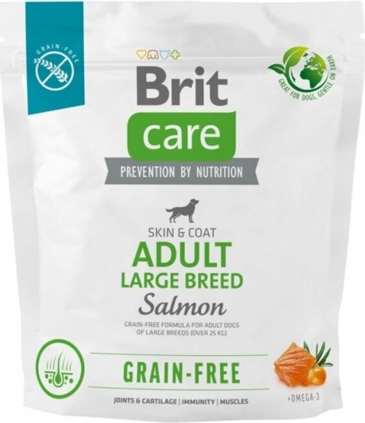 Brit Care Dog Adult Large Breed Grain-Free Salmon (1 kg)