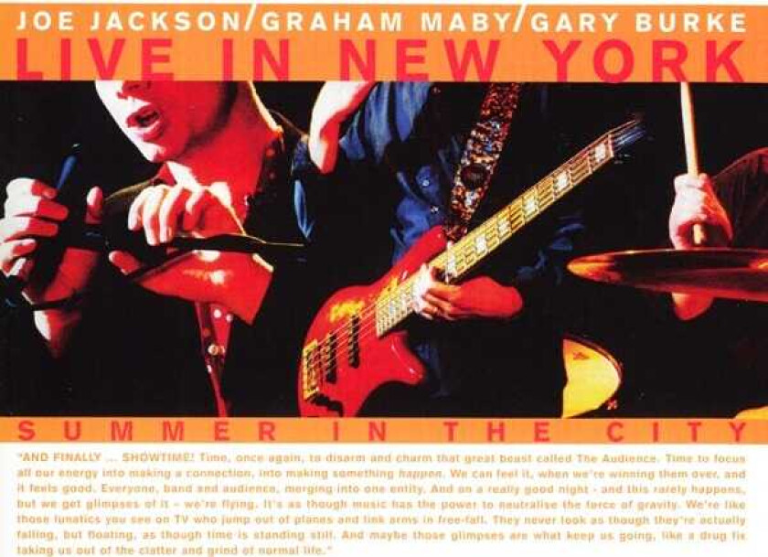 Joe Jackson  Summer In The City: Live In New York  CD