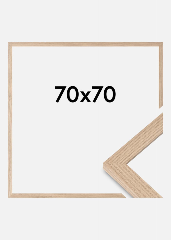 Ramme Bga Classic Akrylglass Eik 70x70 Cm