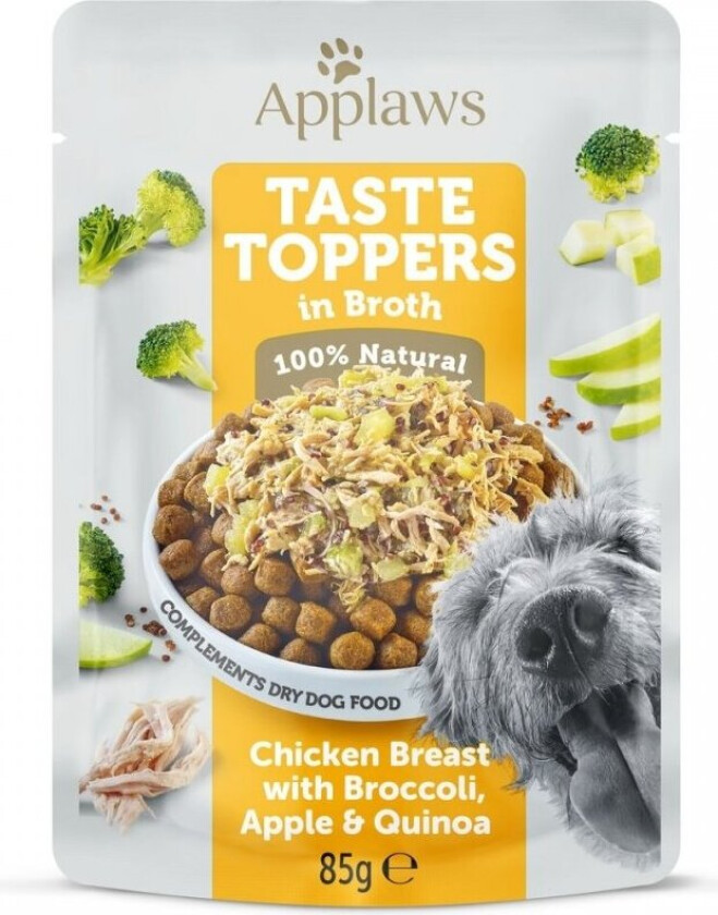 Applaws Taste Toppers Kylling med Brokkoli, Eple & Quinoa 85 g