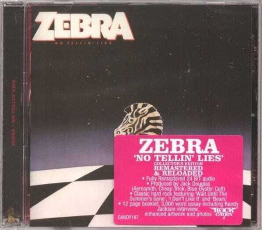 Zebra  No Tellin' Lies (Remastered)  CD