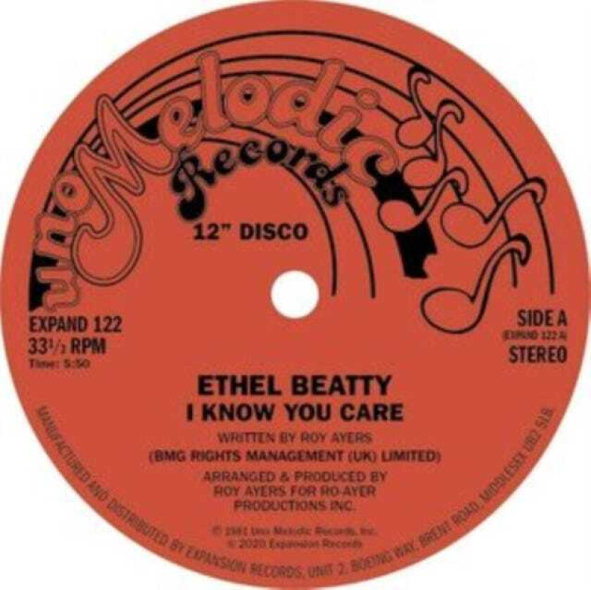 Ethel Beatty I Know You Care/Its Your Love LP/Vinyl