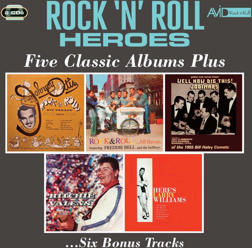 Diverse Artister Rock N Roll Heroes Five Classic Albums Plus CD