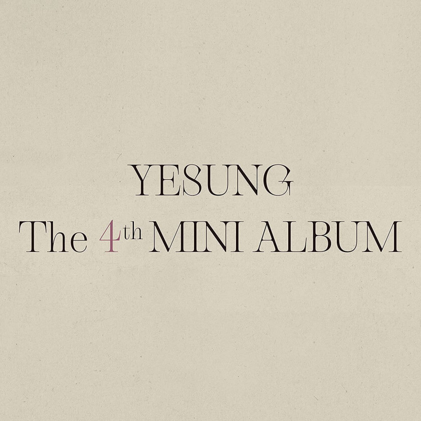 Yesung 4th Mini Album (Photo Book Version) CD