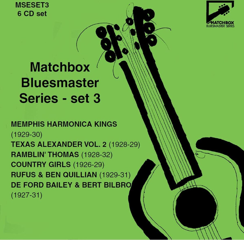 Diverse Artister, Diverse Blues Matchbox Bluesmaster Series, Set 3: Country Blues And Harmonica Kings 192731 CD