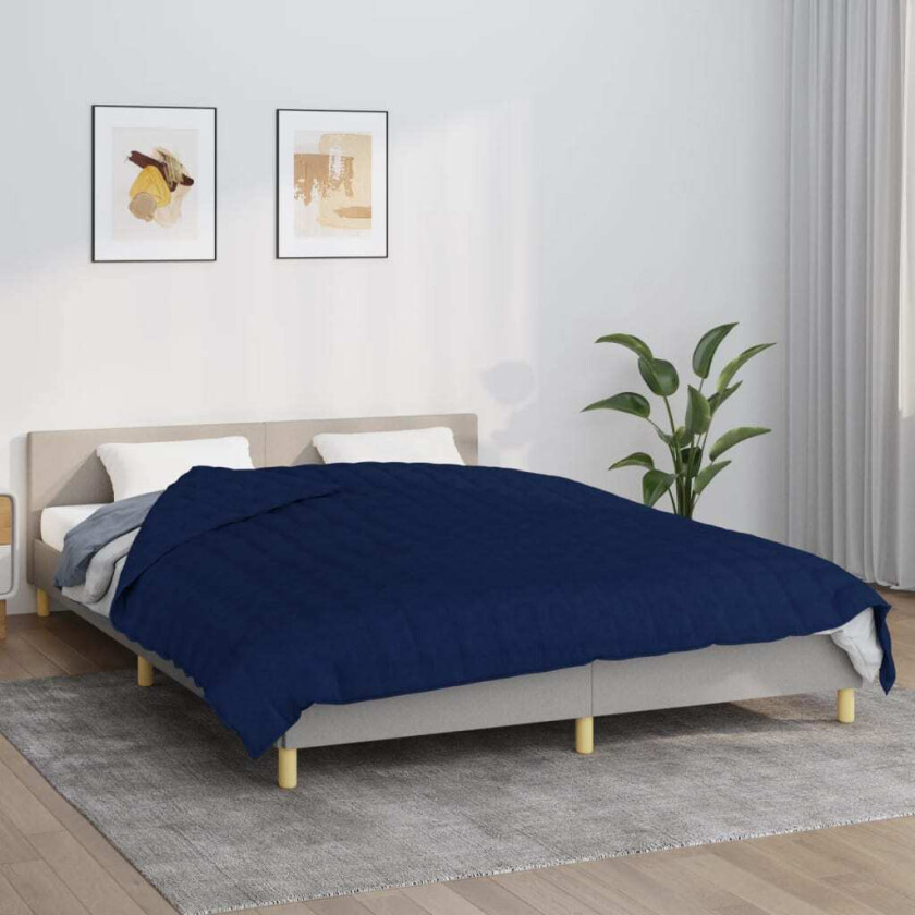 Vektdyne blå 200x230 cm 13 kg stoff