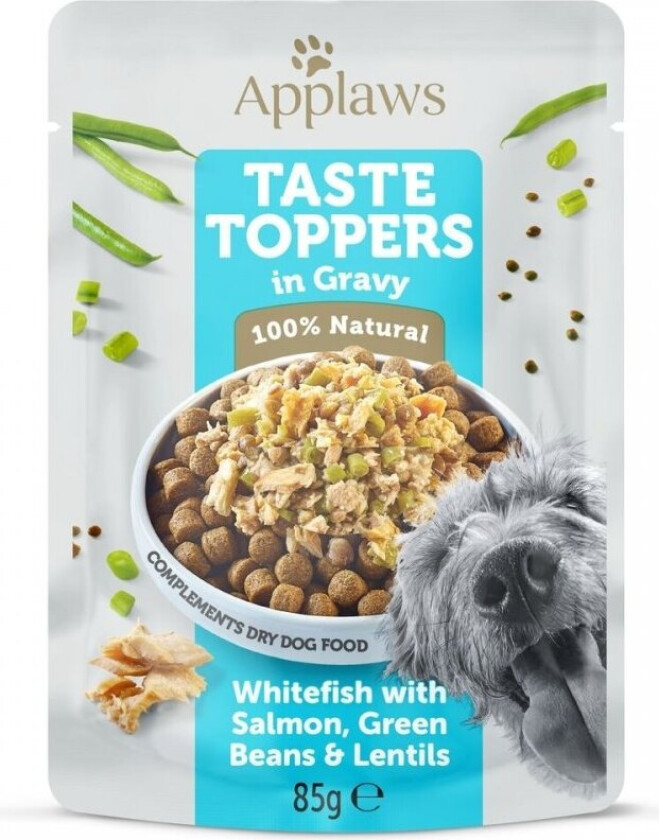 Applaws Taste Toppers Hvit fisk & Laks med Bønner & Linser 85 g