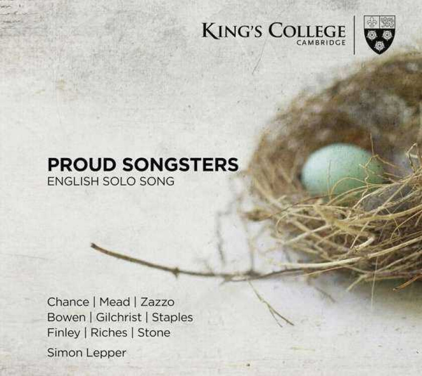 Proud Songsters English Solo Song CD