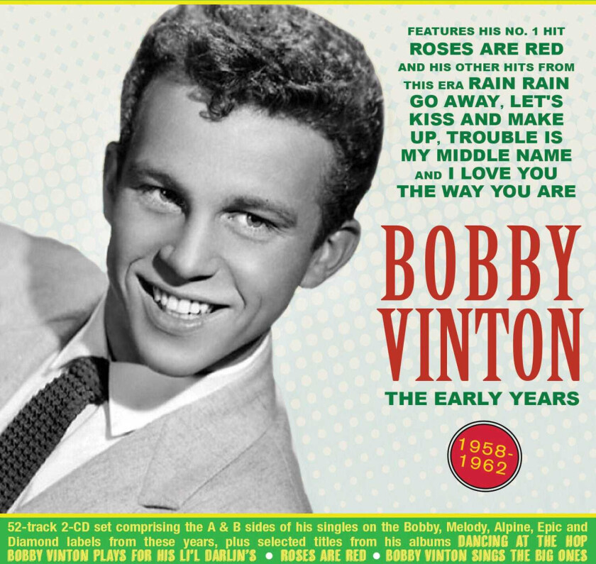 Bobby Vinton Early Years 195862 CD