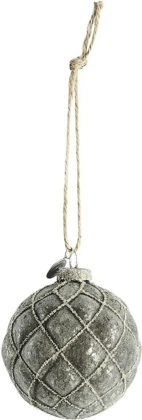 Norille julekule Ø8 cm Mørkegrå