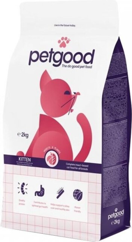 Petgood Kitten Insektsfôr (2 kg)