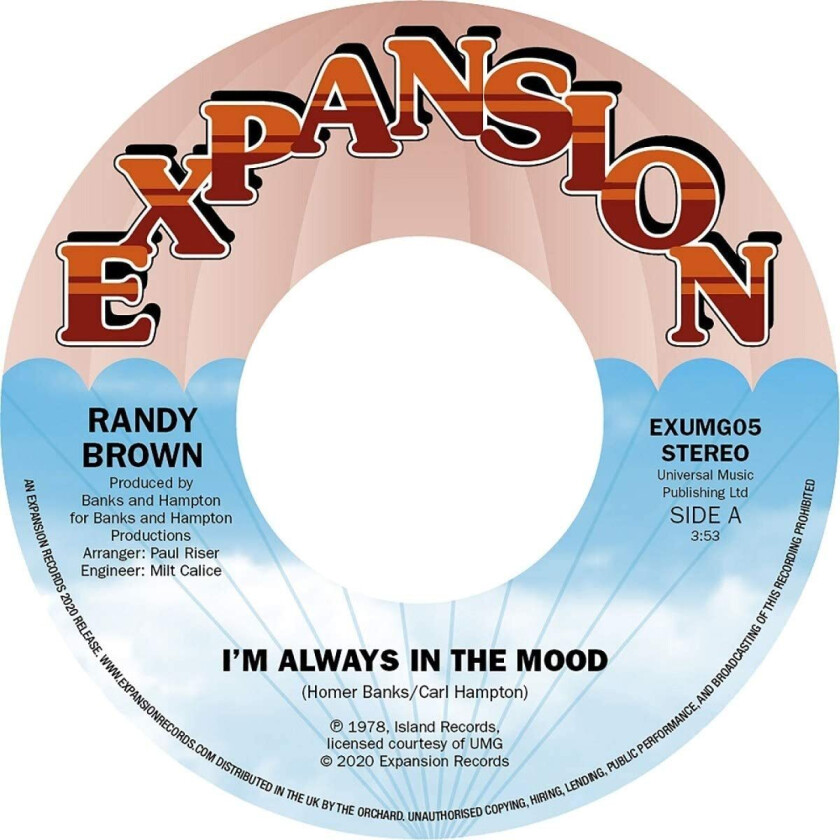 Randy Brown I'm Always In The Mood/Love Is All We Need LP/Vinyl