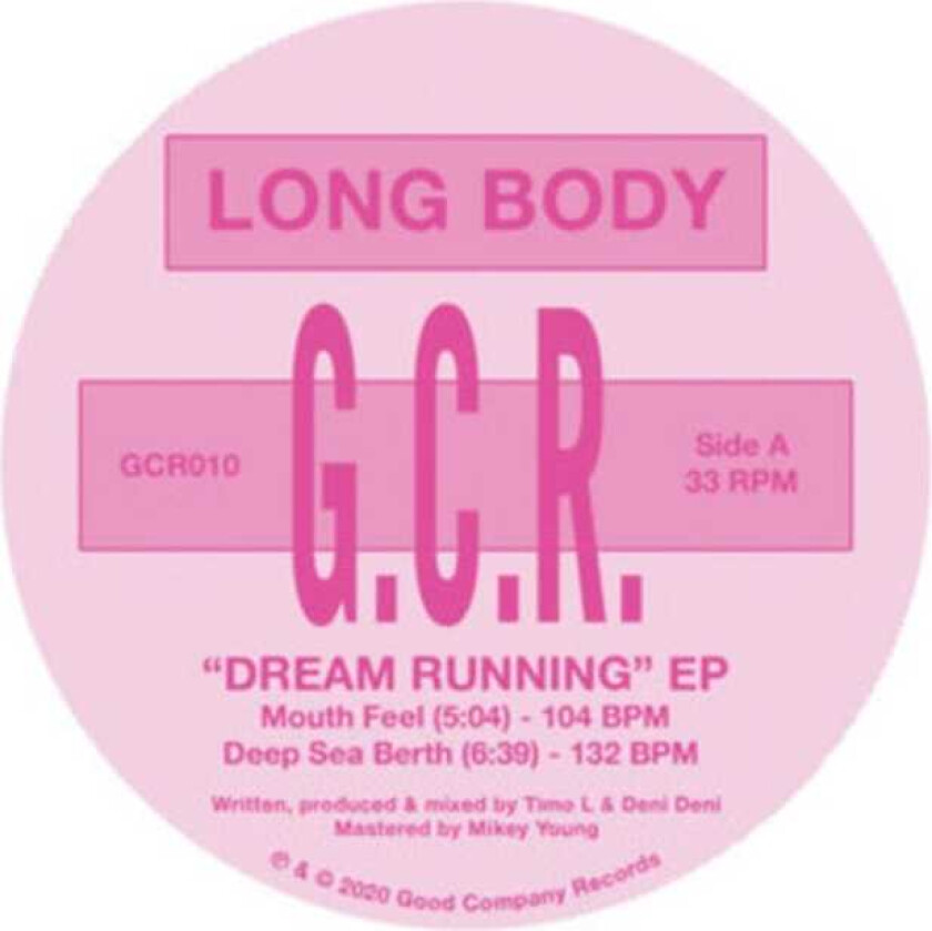 Long Body Dream Running EP LP/Vinyl