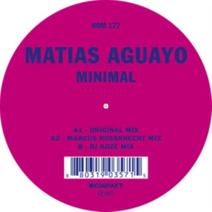 Matias Aguayo Minimal LP/Vinyl