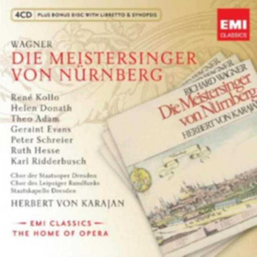 Bilde av Herbert Von Karajan, René Kollo, Rene Kollo, Helen Donath, Theo Adam, Staatskapelle Dresden  Wagner: Die Meistersinger von Nürnberg  CD