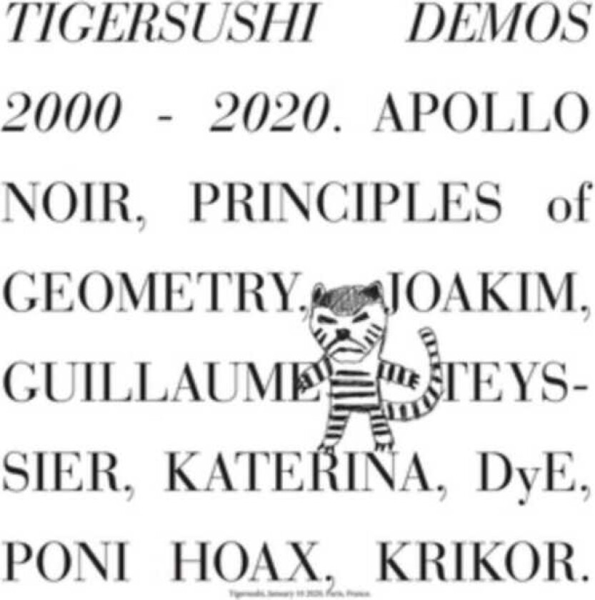 Diverse Artister, Diverse Rock Tigersushi Demos 20002020 LP/Vinyl