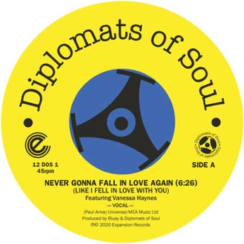 Diplomats Of Soul Never Gonna Fall In Love Again (Like I Fell In Love With You) LP/Vinyl