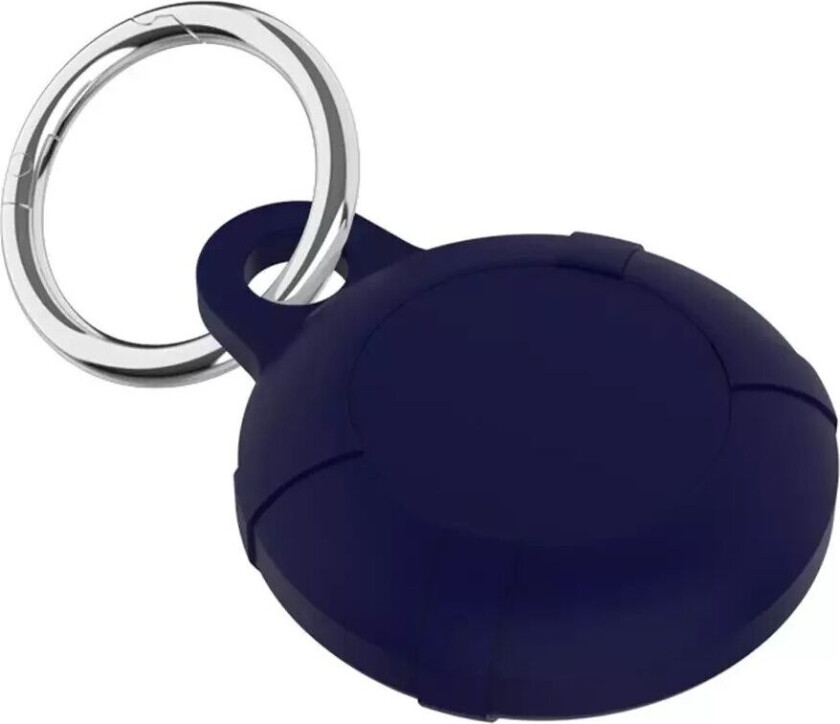 AirTag Silikonetui med Nøkkelring - Mørke Blå
