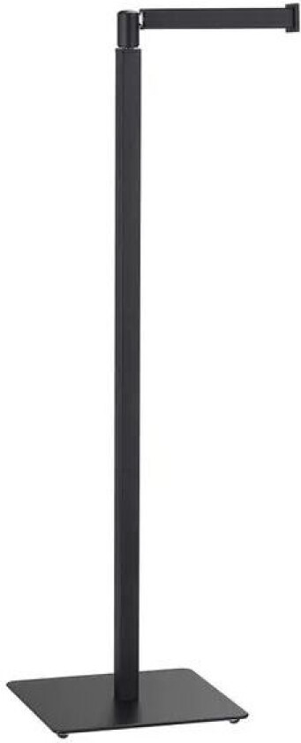 Vippe 2i1 Firkantet Toalettrullholder - Matt Sort