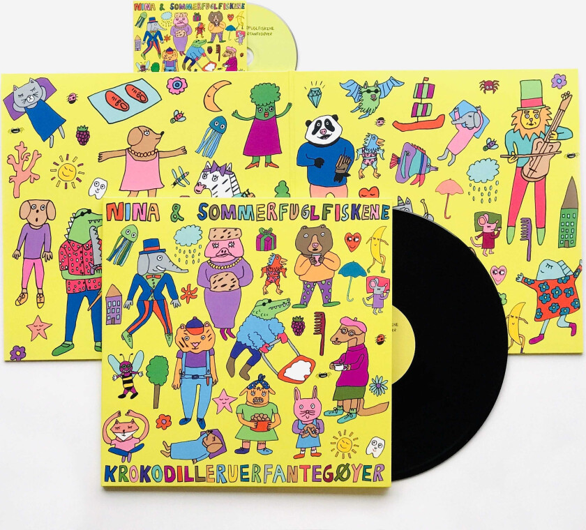 Nina & Sommerfuglfiskene Krokodilleruerfantegøyer (Musikk Til Tekster Av Inger Hagerup) LP/Vinyl