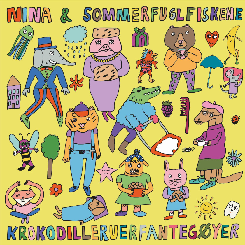 Nina & Sommerfuglfiskene  Krokodilleruerfantegøyer (Musikk Til Tekster Av Inger Hagerup)  CD