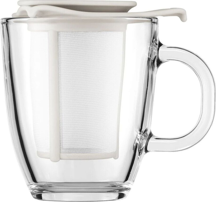 Bodum Yo-Yo tekopp med sil hvit